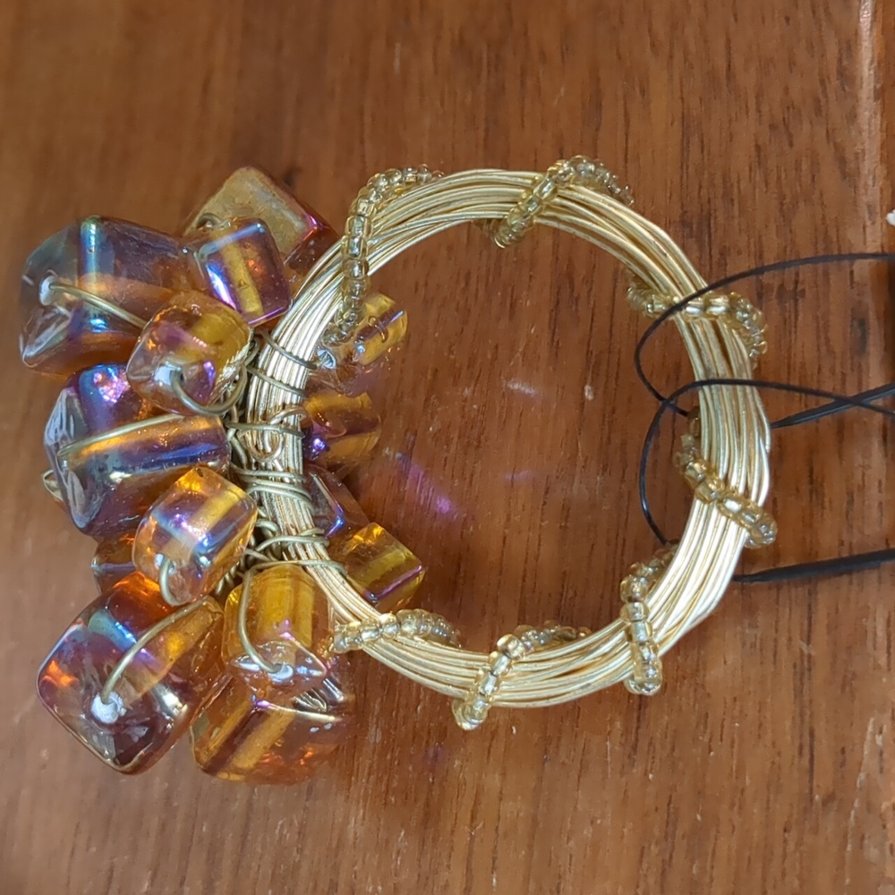 Kim Seybert Amber Array Napkin Rings NWT - Picture 5 of 6